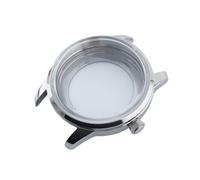 Gladiaond 1pc 40mm Cocktail Watch Case Fit For NH38 NH35 Automatic Movement Arch Glass Transparent Backcover Steel Silver Suit 35mm Dial