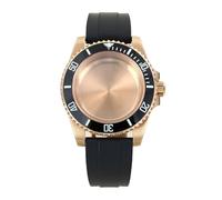 Gladiaond 1pc 40mm Rose Gold Watch Case For Miyota8215 Automatic Movement Jubilee Stainless Steel(NO.52)