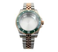 Gladiaond 1pc 40mm Watch Case Sapphire For NH34 NH35 NH36/38 Movts 20ATM Sliding Buckle Jubilee Bracelet(Style 28)