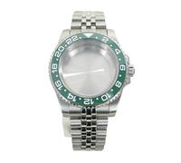 Gladiaond 1pc 40mm Watch Case Stainless Steel Sapphire Glass For Miyota8215 28.5mm Dial Jubilee Bracelet(Silvery 24)