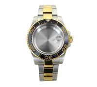 Gladiaond 1pc 40mm Watch Cases Ceramic Bezel Sapphire For NH34 NH35 NH36 NH38 4R36 Slide Buckle Strap(Style 35)