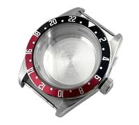 Gladiaond 1pc 41mm Silver Watch Case Strap Aluminium Bezel Fit For NH35 NH36 ETA2824 2836 For Miyota8205 8215 821A PT5000 Movement Accessories(Style 23,ETA2824 PT5000)