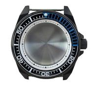 Gladiaond 1pc 43.8mm Watch Case Sapphire Crystal 100M Waterproof for NH35 NH36 NH34/38 Movement 28.5mm Dial(White Chapter Ring 4)