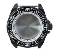 Gladiaond 1pc 43.8mm Watch Case Sapphire Crystal 100M Waterproof for NH35 NH36 NH34/38 Movement 28.5mm Dial(White Chapter Ring 1)