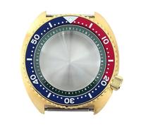 Gladiaond 1pc 45mm Watch Case 316L Steel For NH35 NH36 NH38/34 Movements 28.5mm Dial 10ATM Sapphire Glass(Green ring A)