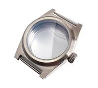 Gladiaond 1pc AR Sapphire 316L Steel 38mm Brushed Diver Watch Case 200M Waterproof Fit For NH35 NH36 NH34 ETA2824 PT5000 ST2130 For Swim(Glass case back,For NH35A)