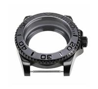 Gladiaond 1pc Black Yacht Design Style Watch Case with Sapphire Crystal Water Resistant for NH35 Nh36 Automatic Mechanical Movement(2)