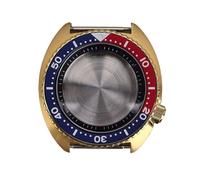 Gladiaond 1pc Gold 45mm Luxury Watch Case With Chapter Ring For NH38 NH35 NH36/34 4R36 Movement Sapphire Glass 10ATM(Deep blue ring B)