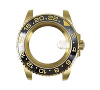 Gladiaond 1pc Rose Gold 40mm Diver Watch Case Polished Strap Ceramic Bezel for GMT NH35 NH36 NH34 NH38 Sapphire Glass(No Strap 33)