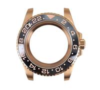 Gladiaond 1pc Rose Gold 40mm Diver Watch Case Polished Strap Ceramic Bezel For Miyota 8215 Sapphire Glass(No strap 38)