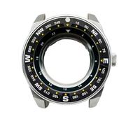 Gladiaond 1pc Samurai King Watch Case Fit For NH34 NH35 NH36 7S26 Automatic Movement Sapphire Crystal Glass Cases(06 Silver Case,Sapphire Glass Case)