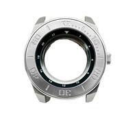 Gladiaond 1pc Samurai King Watch Case Fit For NH34 NH35 NH36 7S26 Automatic Movement Sapphire Crystal Glass Cases(07 Silver Case,Sapphire Glass Case)