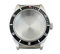 Gladiaond 1pc Silvery 39mm NH35 Watch Case Bracelet AR Sapphire Glass 100M Waterproof For Nh35 Nh36 4R36 Nh38 Nh70 Movement Accessories(Only case 1)