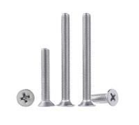 Gladiaond 50/100pcs M1 M1.2 M1.4 M1.6 M2 M2.5 Lenght 3-10mm 304 Stainless Steel Flat Head Countersunk Machine Screws(X10mm,M1.2(100pcs))