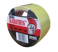 Gladiator® (1 Pack) (48mm X 10M) Extra Strong Double Sided Carpet Rug Tape, Heavy Duty, Sticky Self Adhesive Floor Tape