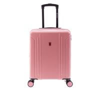 Gladiator 2900 4 wheels Cabin trolley 55 cm with expansion pleat pink