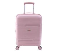 Gladiator 3800 4 wheels Cabin trolley 55 cm with expansion pleat pink