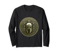 Gladiator Helmet | Ancient Spartan Warrior Stoic Symbol Long Sleeve T-Shirt