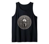Gladiator Helmet | Ancient Stoic Spartan Warrior Symbol Tank Top