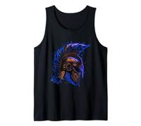 Gladiator Helmet Sparta | Warrior Gym Mythology 300 Spartan Tank Top