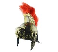 Gladiator helmets - Roman Headwear, Gladiator Costume | Gold Soldier Helmet Repliica for Adults, Lightweight Ancient Warrior Armr Prop, Decorative Roman Soldier Headgear for Festivals & Role Play