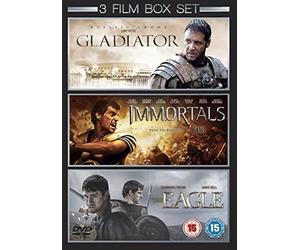 GLADIATOR /IMMORTALS /THE EAGLE 3 FILM BOX SET Ridley Scott MOVIE New UK R2