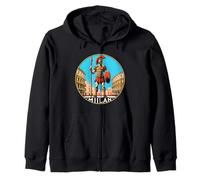 Gladiator In Milan Zip Hoodie