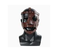 (Gladiator mask) Medieval Warrior Gladiator Leather Mask Cosplay Roman Egyptian Myth Soldier