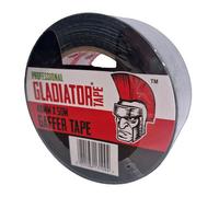 Gladiator Mesh Cloth Tape (Pack Of 24) Black (50M X 4.8Cm)