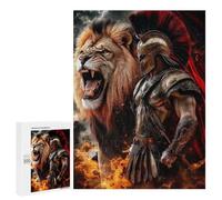 Gladiator Vs. Lion Epic Battle Puzzle 1000 Teile Schwer Puzzle Spielzeug Lernspiel Impossible Herausforderungsspielzeug Für Erwachsene Kinder 500 PCS
