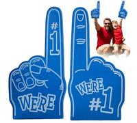 Gladiators Foam Finger, Giant Foam Finger Hands, Number 1 Sports Fingers Gladiator, Large Foams Hand Pointing Finger for Sports Fans for Sports Events Games (Blue)