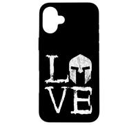 Gladiators Spartan Helmet Love Warrior Greek Sparta Case for iPhone 16 Plus