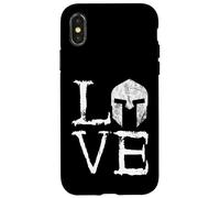 Gladiators Spartan Helmet Love Warrior Greek Sparta Case for iPhone X/XS