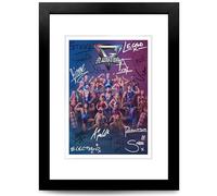 Gladiators UK Cast Signed Photo Poster A4/A3 Print Picture Display Framed Autograph Memorabilia Gift TV Show Fans (Gladiators UK, Grey A4 Framed (Black Frame))