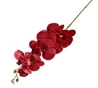 Gladiolus garden 5pcs Latex Orchid Flower Branch 9 Heads Artificial Large Red Moth Phalaenopsis Plant