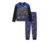 GladRags Boys or Girls Gaming Pyjamas, Blue, Size 13 Years