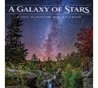 Gladstone Media, Galaxy of Stars 2027 Mini Wall Calendar - 16-Month Calendar, Stunning Space & Galaxy Imagery, Compact Monthly Planner, Large Date Grid, 7″ × 7″, Gift