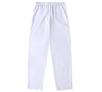 GladThink Man's Muslim Arab Middle East Pants White M