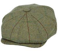Gladwinbond Mens Derby Tweed Newsboy Hat in 100% Wool (60 cm) Green