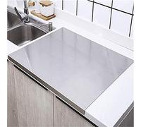 GladyStore Chopping Boards, Extra Large Stainless Steel Chopping Board, Baking Board, Heavy Chopping Board for Kitchen, Pastry Board for Meat, Vegetables, Bread, Cutting Mats, Size: 60 x 50 cm