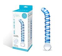 Glas Mr. Swirly G-Spot Glass Dildo Clear 6.5 Inch