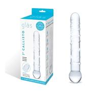 Gläs 7 Inch Callisto Double Dual Ended Handblown Glass Cock Dildo Anal Massager