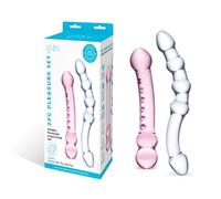 Glas Double Pleasure Glass Dildo Set 6-7.5 Inch