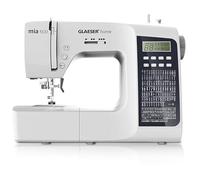 GLAESER Digital Sewing Machine Home Mia 500 300 Stitch Variations Double Needle LED Display Retractable Handle Snap Automatic Sewing Foot Double Needle Function Electronic Start Stop Function