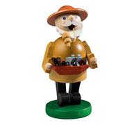 Glässer 26364 Noah incense burner traditional wooden handmade German Christmas decoration, 11 cm