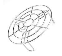 GLAITC Round Steam Rack, Stainless Steel Roasting Rack Multi-Purpose Cooking Cooling Racks Stand Steaming Air Fryer Accessories Kitchen Tools for Fryer, Steamer, Microwave Ovens Baking, 15.5cm