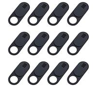 Glakyur , 12-Pack Ultra Thin Design Web Camera Cover for Laptop, PC, Computer, Pro- Black