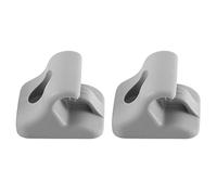 Glakyur 2Pcs 8523505100OM Retainer Sunvisor Clips Bracket Grey for I20 2008-2015 85235-05100OM Interior Accessories