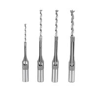 Glakyur 4Pcs Woodworking Drill Wood Mortising Chisel Set Mortise Chisel Bit Kits Woodworking Sets with Twist Drill DIY Mortising Chisel