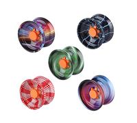 Glakyur 5Pcs Responsive Yoyo Balls Colorful Responsive Ball Metal Beginner String Trick Ball for Beginners, Adults Players